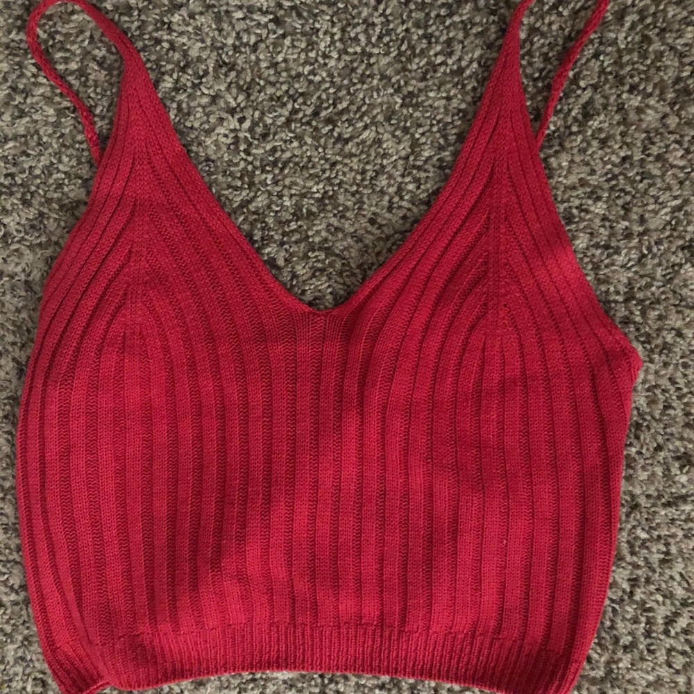 Red sweater tank top! 3 for $10!